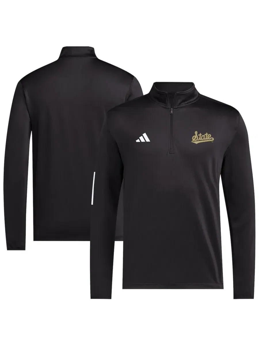 Ветровка для гольфа с половинной молнией Mississippi State Bulldogs adidas