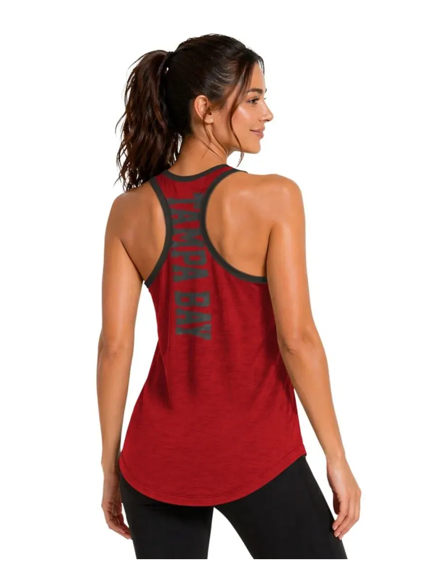 Топ-безрукавка с принтом Tampa Bay Buccaneers Tater II Racerback G-III 4Her by Carl Banks — изображение 2 из 4, красный
