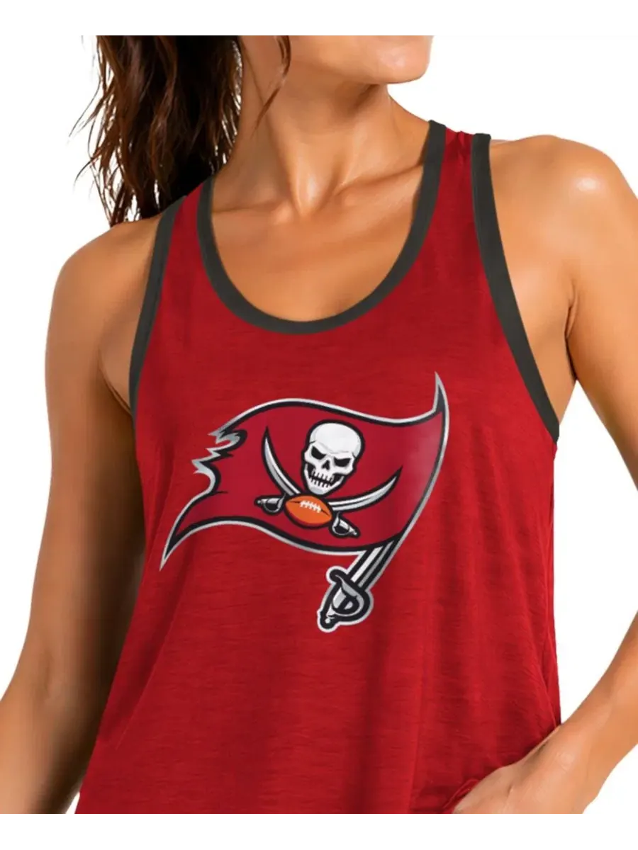 Топ-безрукавка с принтом Tampa Bay Buccaneers Tater II Racerback G-III 4Her by Carl Banks — изображение 3 из 4, красный