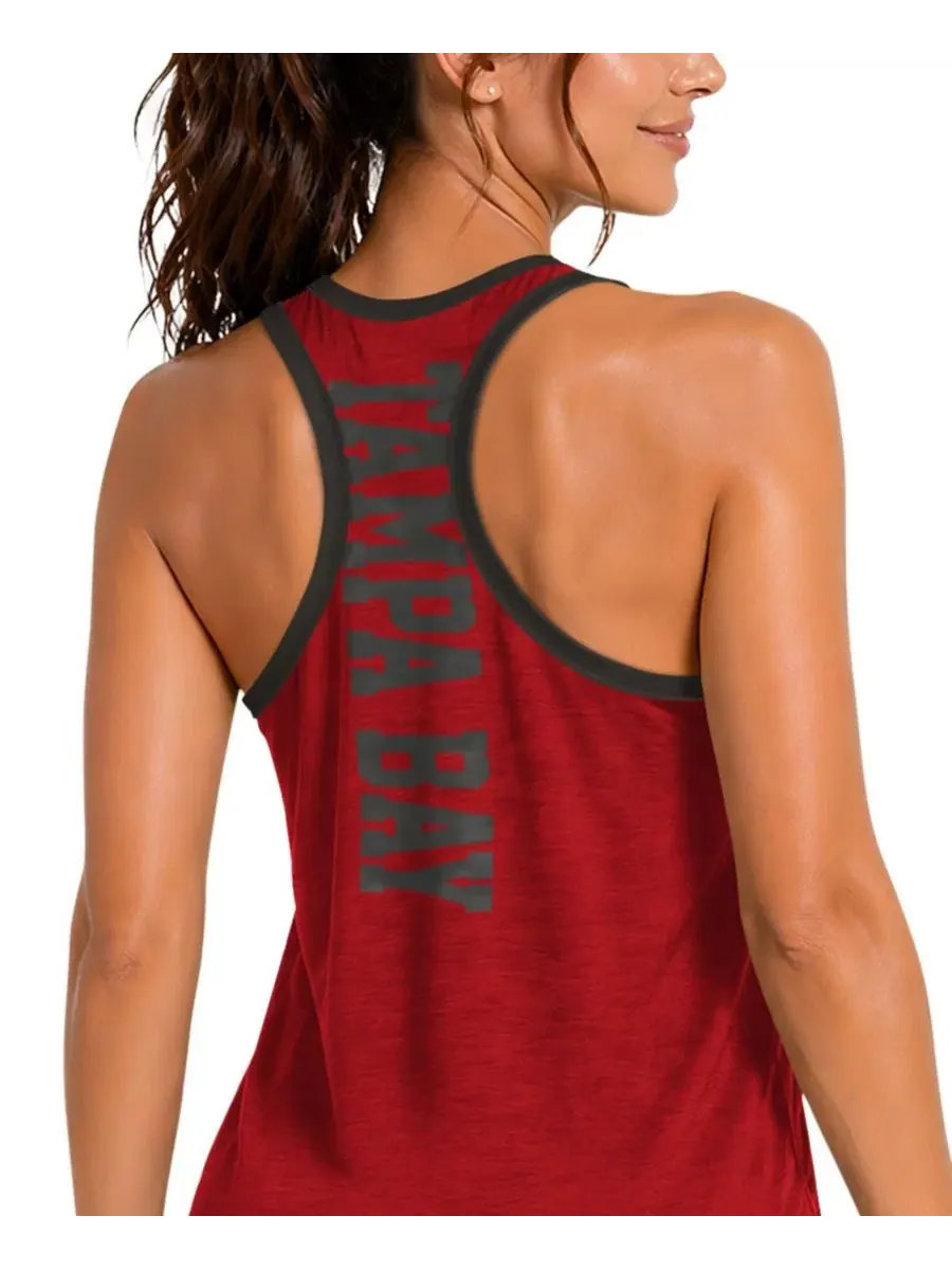 Топ-безрукавка с принтом Tampa Bay Buccaneers Tater II Racerback G-III 4Her by Carl Banks — изображение 4 из 4, красный