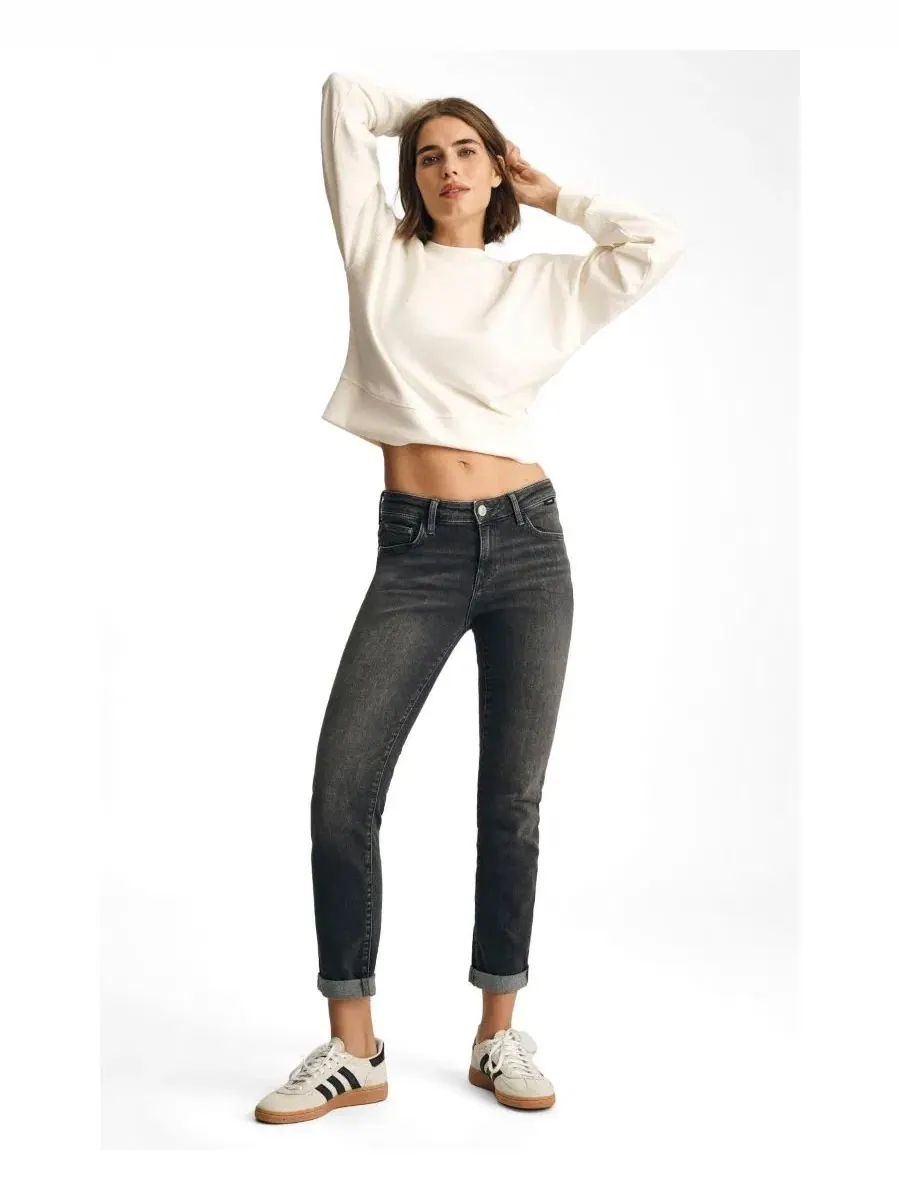 Джинсы женские средняя посадка скинни Mavi Jeans, Mid Smoke Tribeca