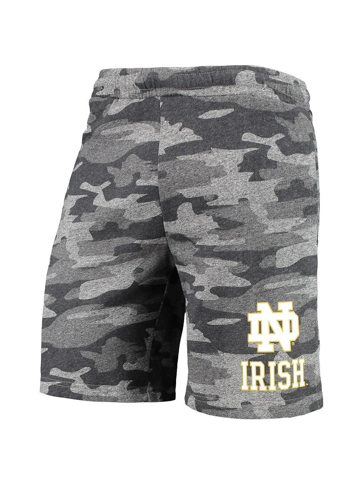 Мужские темно-серые шорты Notre Dame Fighting Irish Camo Backup Terry Jam Lounge Shorts Concepts — изображение 3 из 3