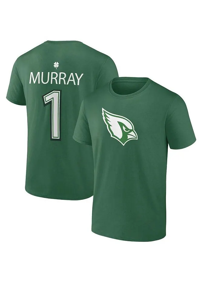 Мужская футболка с логотипом Kyler Murray Green Arizona Cardinals в честь Дня Святого Патрика Icon