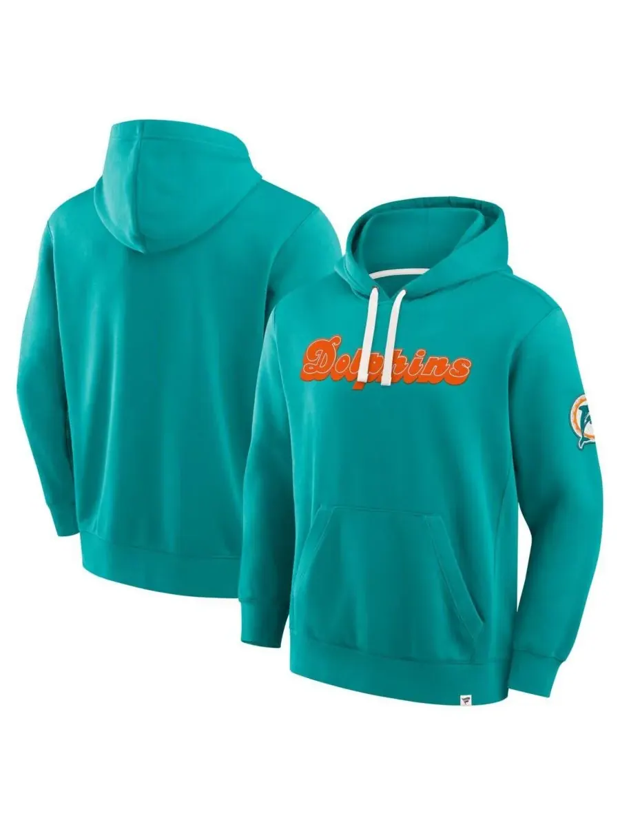 Мужская толстовка с капюшоном Aqua Miami Dolphins New Horizons Heritage Fanatics