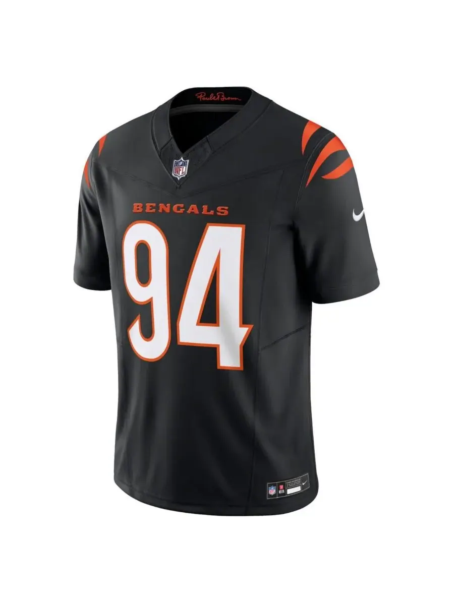 Nike Мужская черная футболка Sam Hubbard Cincinnati Bengals Vapor FUSE Limited — изображение 3 из 3, черный