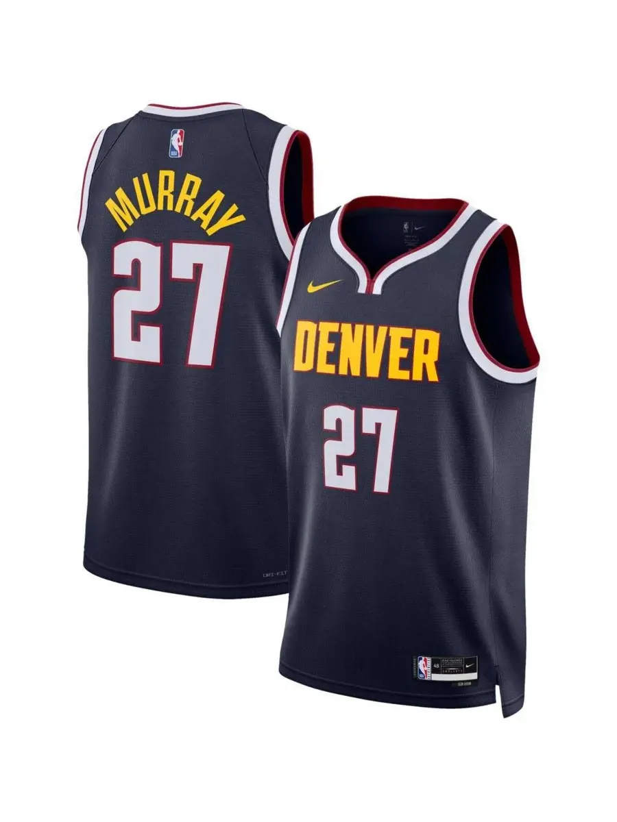 Nike Мужская и женская темно-синяя майка Джамала Мюррея из команды Denver Nuggets Swingman - Icon