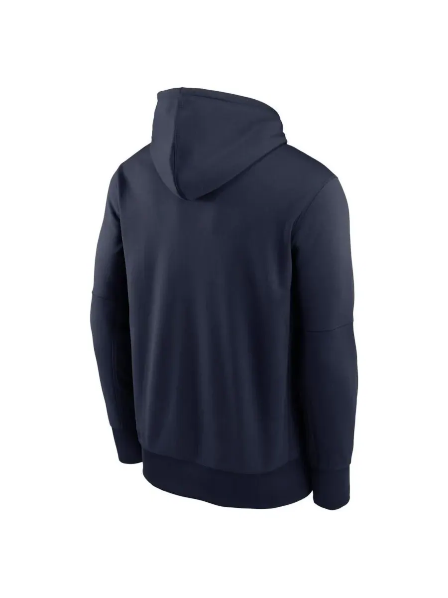 Nike Мужская темно-синяя толстовка с капюшоном New England Patriots Toss Sweep Performance Pullover — изображение 3 из 3