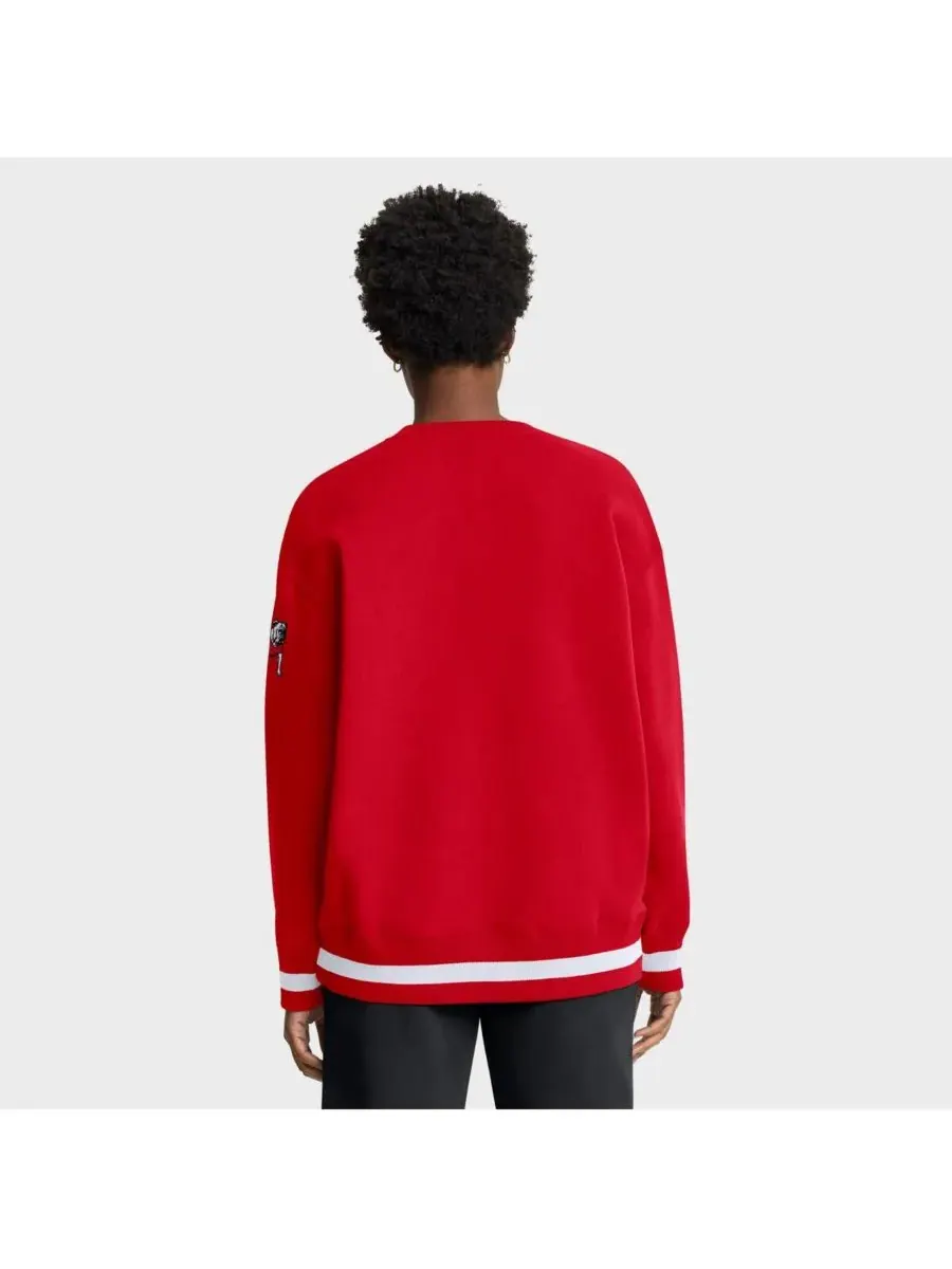 Nike Женская красная толстовка Georgia Bulldogs Oversized Legacy Phoenix — изображение 2 из 5, красный