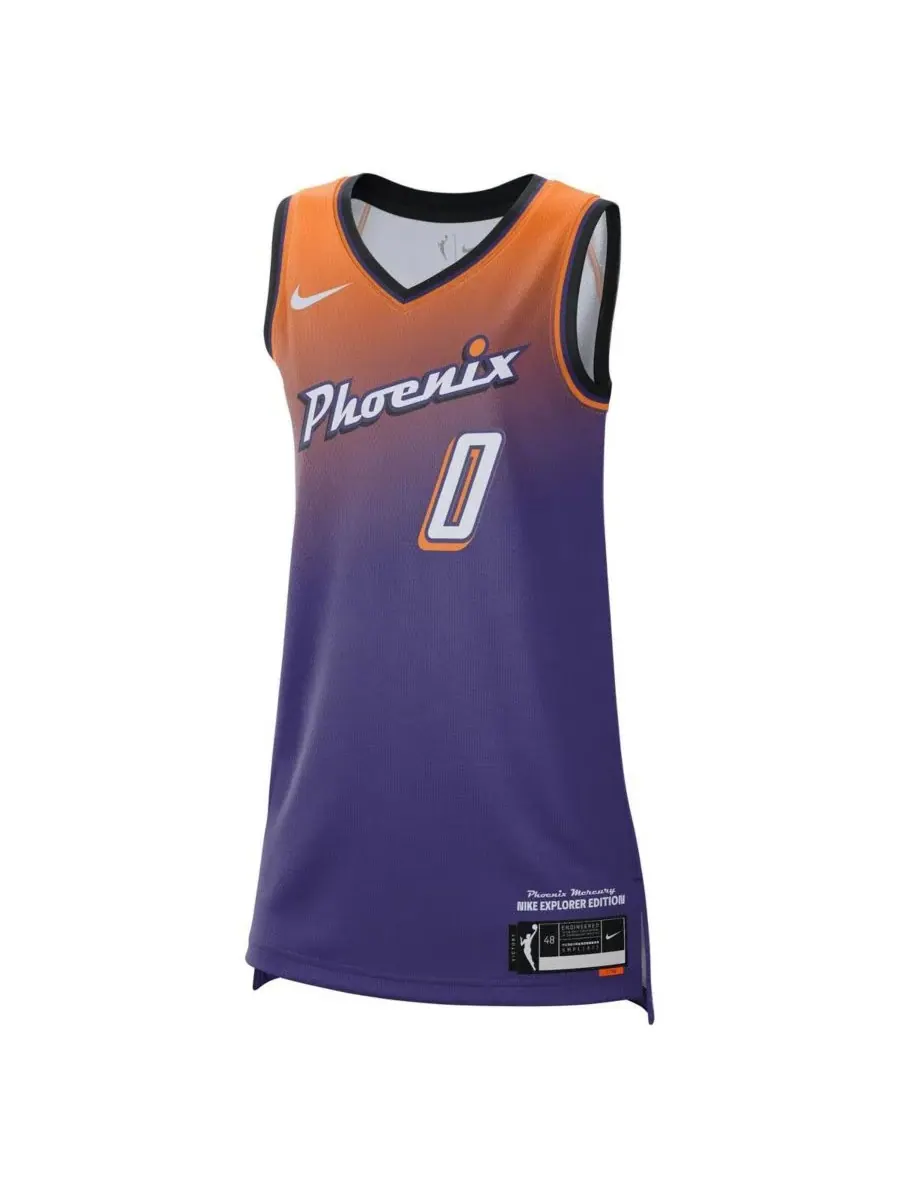 Nike Мужская и женская фиолетовая футболка Satou Sabally Phoenix Mercury Explorer Edition Victory — изображение 2 из 3