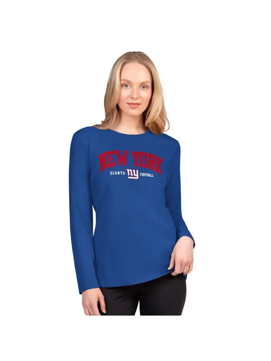 Женская футболка с длинным рукавом "Royal New York Giants Best Play" G-III 4Her by Carl Banks