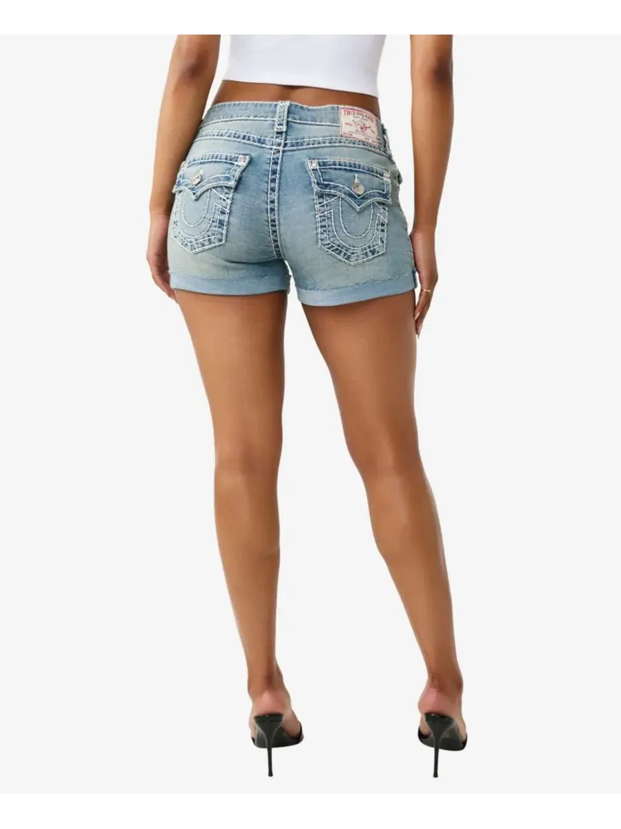 Женские шорты Jennie Mid-Rise Super T-Flap True Religion, Midnight Roller — изображение 4 из 4