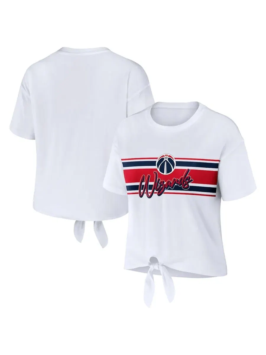 Футболка женская с завязкой спереди Washington Wizards WEAR by Erin Andrews