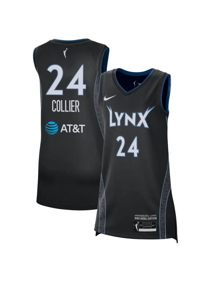Баскетбольный джерси Napheesa Collier Black Minnesota Lynx Nike