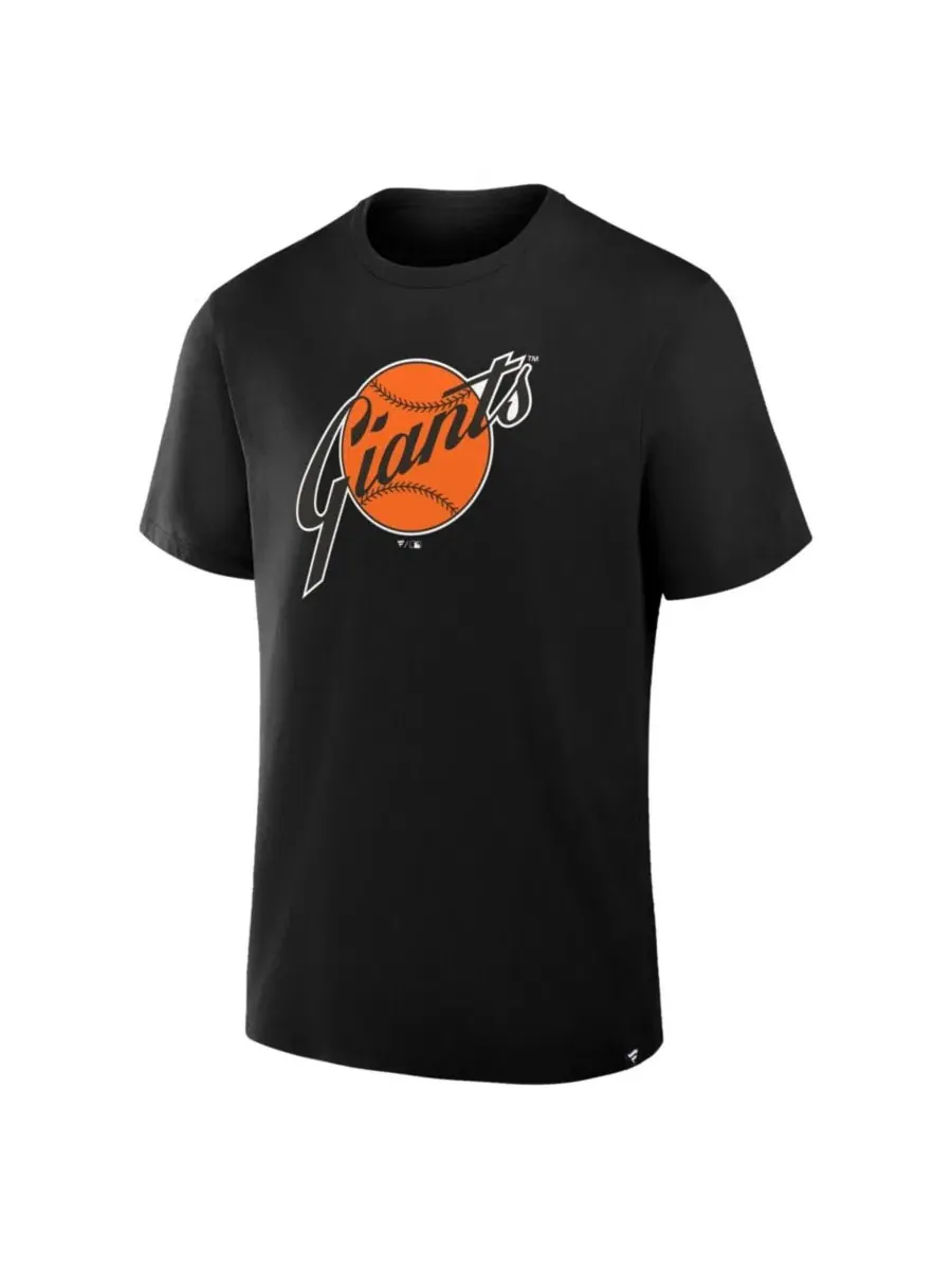 Футболка с винтажным принтом команды San Francisco Giants Fanatics — изображение 2 из 3, черный