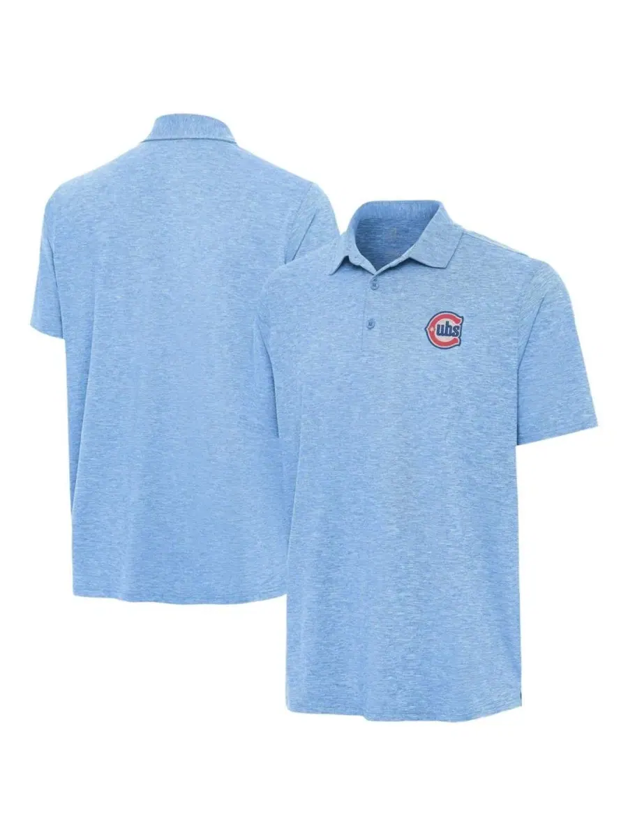 Поло с вышивкой Chicago Cubs Alternate Logo Par 3 Antigua