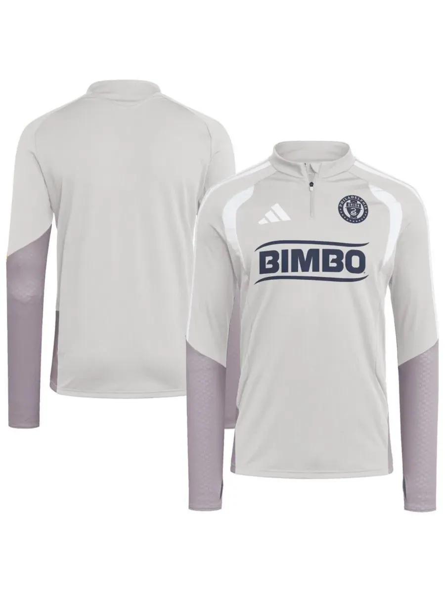 Мужская тренировочная кофта с четверть-замком Philadelphia Union 2026 Tiro Competition adidas