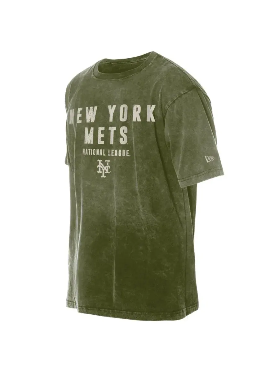 Футболка с коротким рукавом и принтом New York Mets 2026 Armed Forces Day New Era — изображение 2 из 4, оливковый