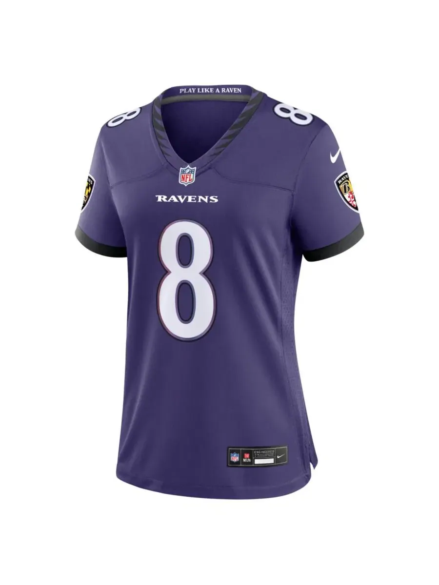 Домашний джерси Nike Baltimore Ravens Lamar Jackson — изображение 2 из 3, фиолетовый