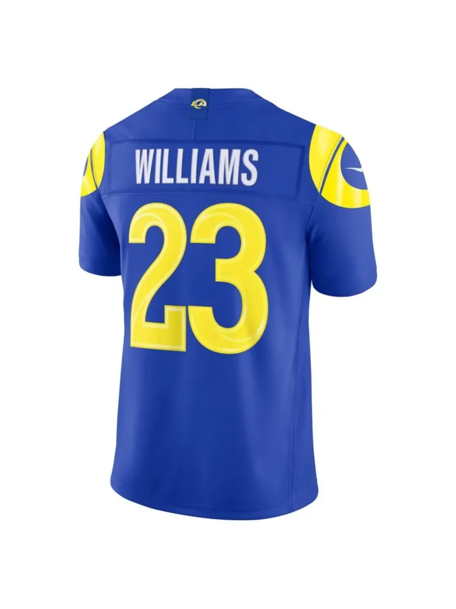Мужская футболка Kyren Williams Royal Los Angeles Rams Vapor F.U.S.E. Stitched Limited Nike — изображение 2 из 5, королевский