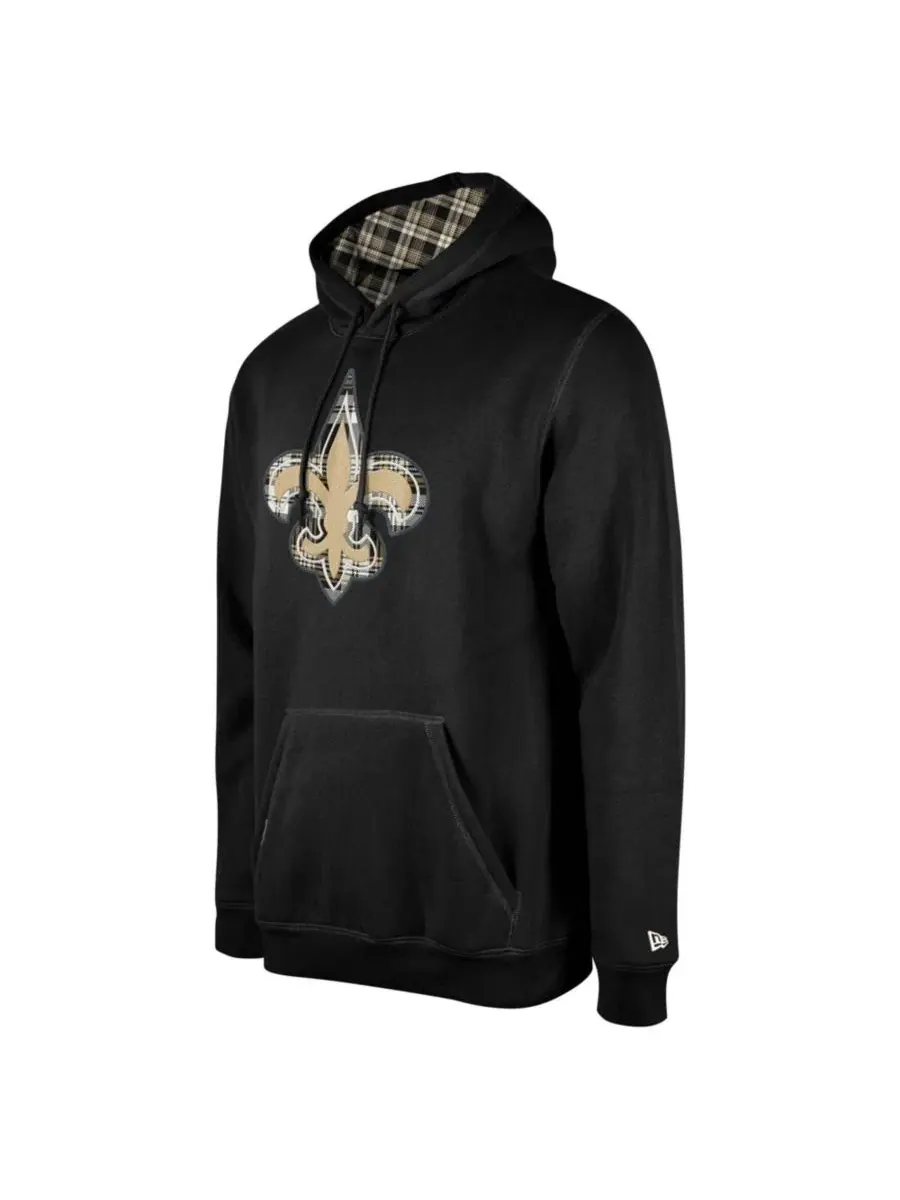 Худи с капюшоном с принтом New Orleans Saints New Era — изображение 2 из 3, черный