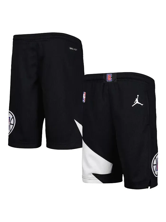 Шорты Swingman Performance Black LA Clippers Statement Edition для больших мальчиков и девочек