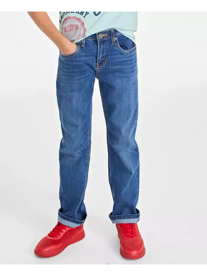Прямые джинсы Big Boys 514 с эластичной тканью Levi's — изображение 3 из 4