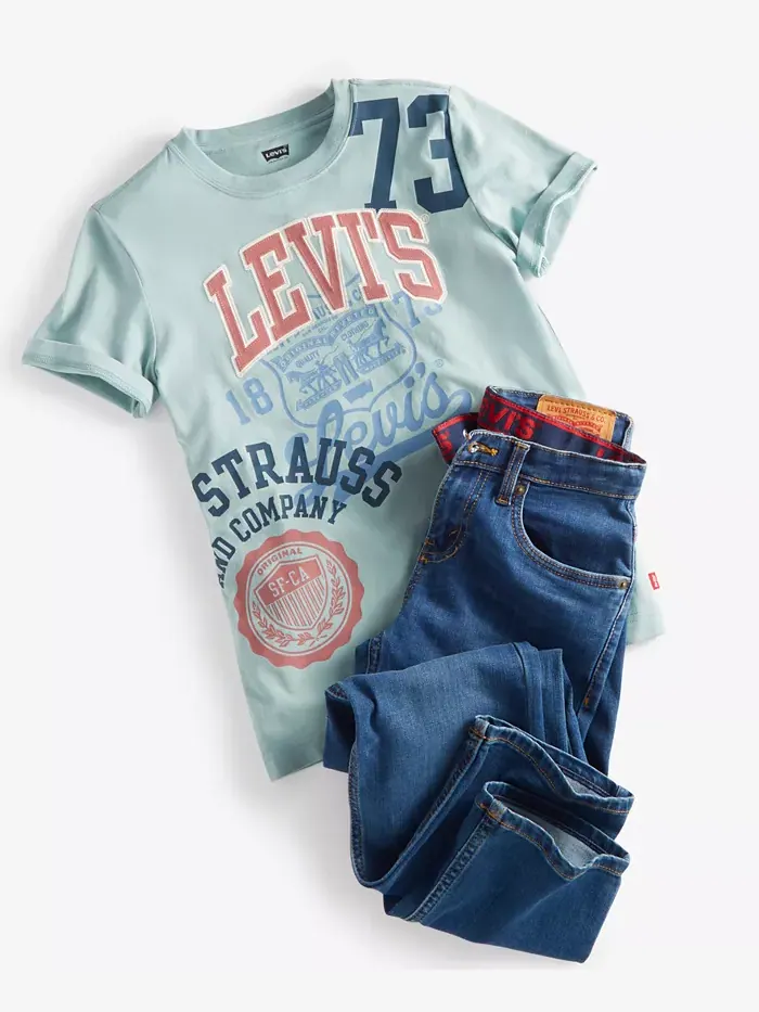 Прямые джинсы Big Boys 514 с эластичной тканью Levi's — изображение 4 из 4