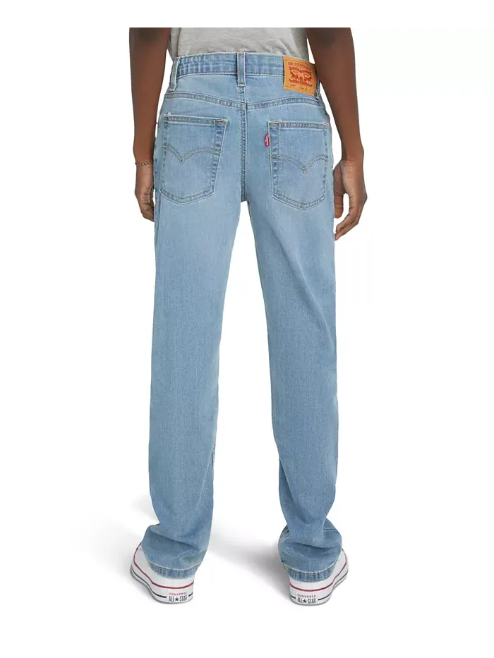 Прямые джинсы Big Boys 514 с эластичной тканью Levi's — изображение 2 из 7, синий