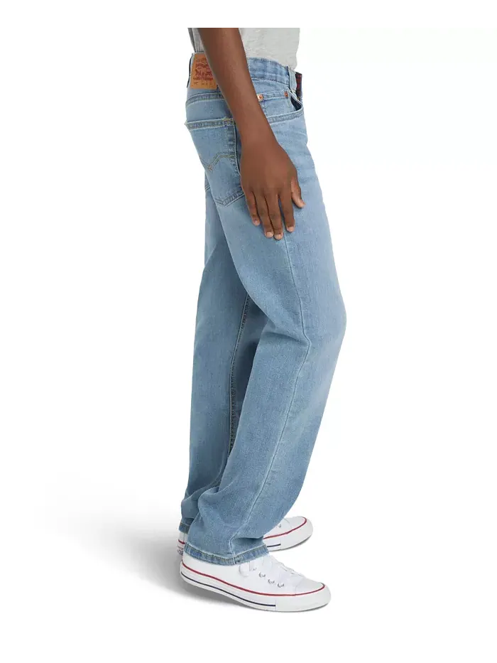 Прямые джинсы Big Boys 514 с эластичной тканью Levi's — изображение 3 из 7, синий