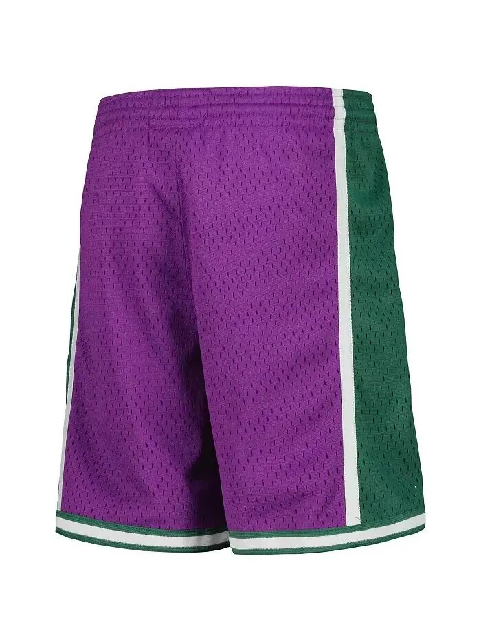 Большие мальчики и девочки Фиолетовые шорты Milwaukee Bucks Hardwood Classics Swingman Mitchell & — изображение 3 из 3