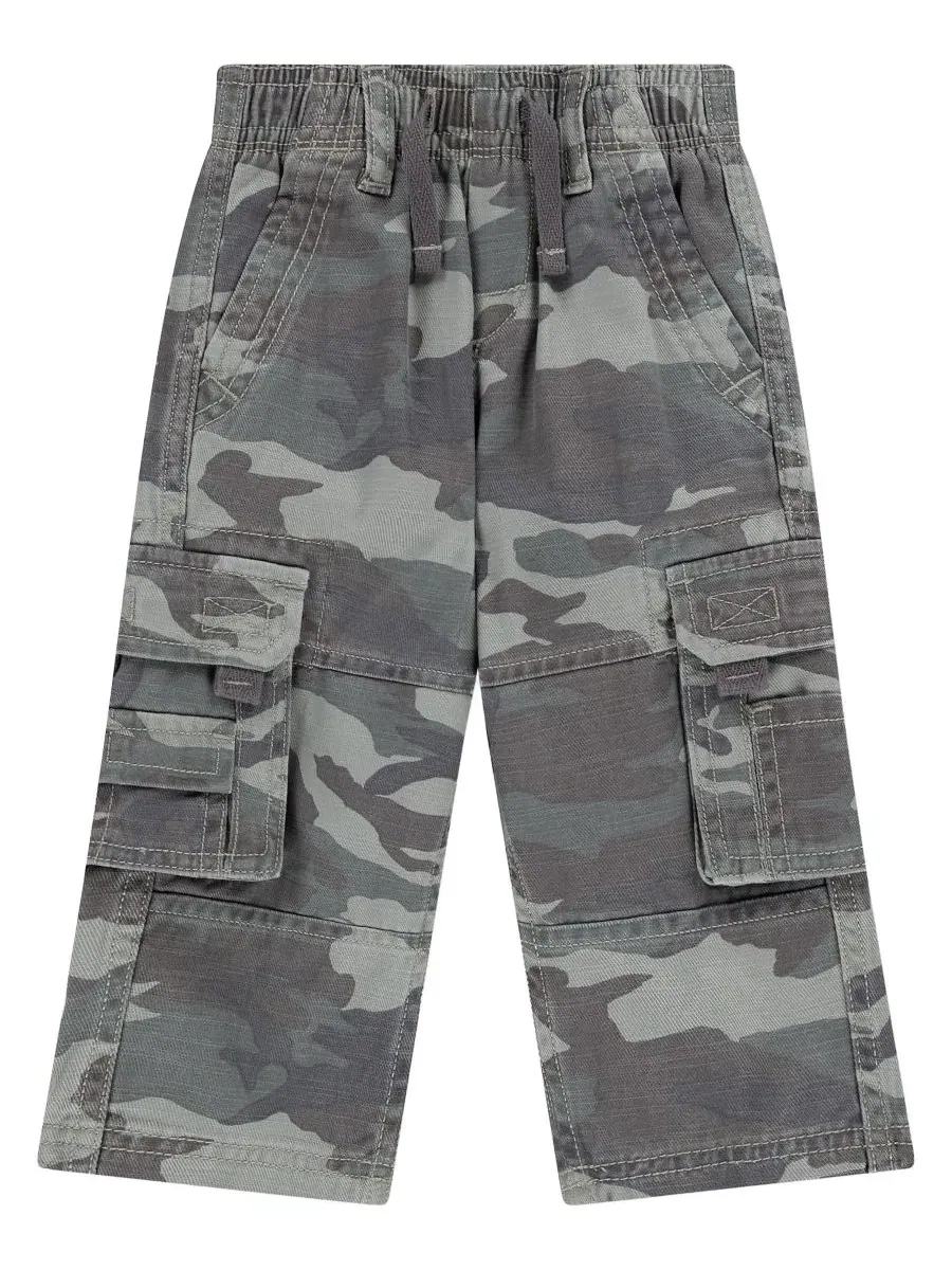Детские карго-брюки свободного кроя с завязками, Abercrombie Kids, ANF Traditional Camo