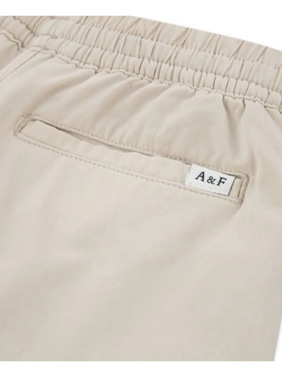 Детские гибридные шорты для мальчиков Abercrombie Kids — изображение 3 из 3, бежевый