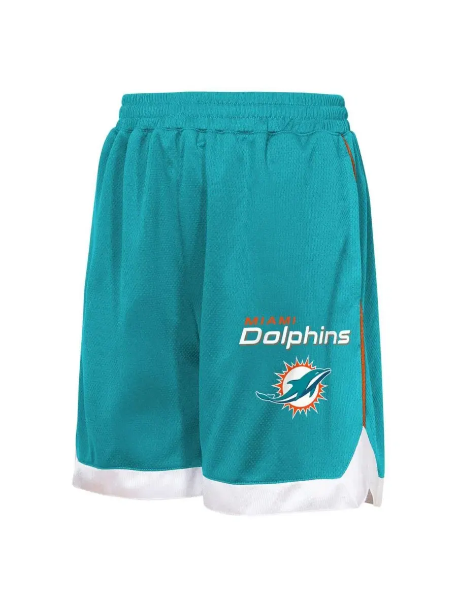 Шорты All Star Mesh Aqua Miami Dolphins Outerstuff — изображение 3 из 3, голубой