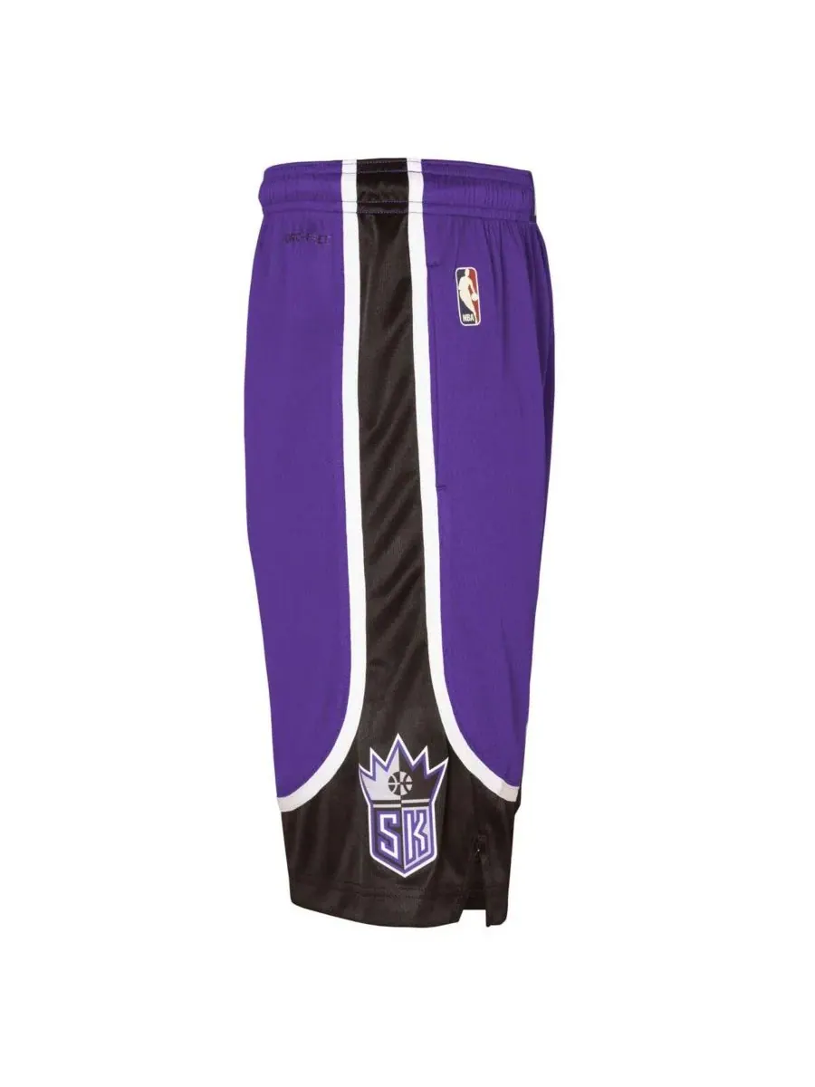 Nike Детские шорты Sacramento Kings 2024/25 City Edition Swingman Performance Shorts фиолетового — изображение 4 из 4