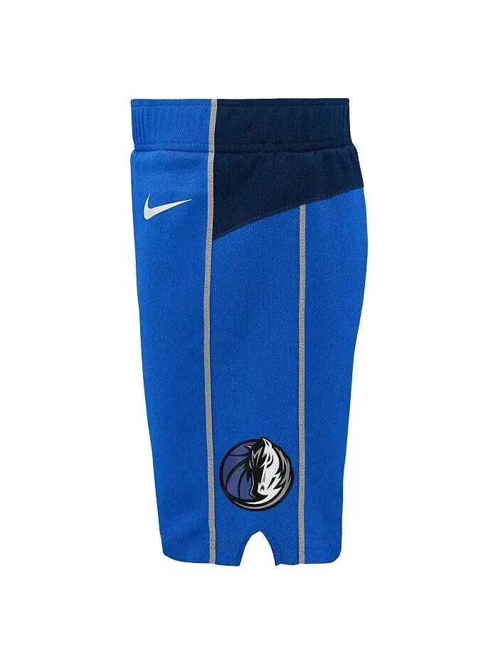 Синие шорты Dallas Mavericks Icon Replica для мальчиков и девочек для малышей Nike — изображение 2 из 2, синий