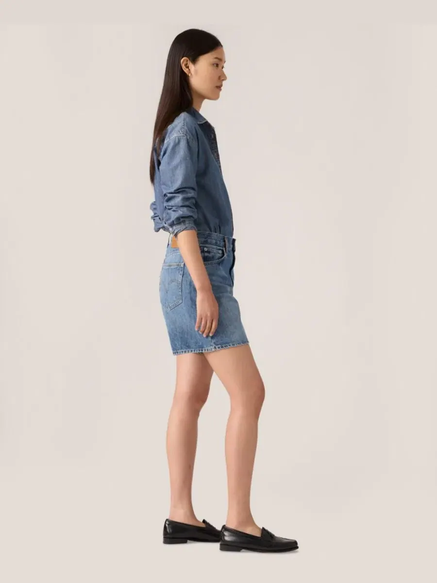Шорты джинсовые с высокой посадкой Levi's, Worn Memor — изображение 3 из 5