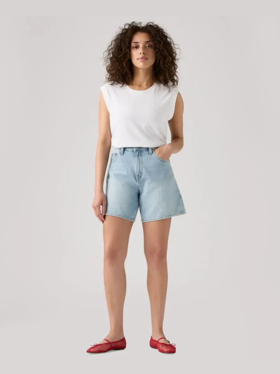 Джинсовые шорты с высокой посадкой Levi's, Far And Wi — изображение 3 из 5