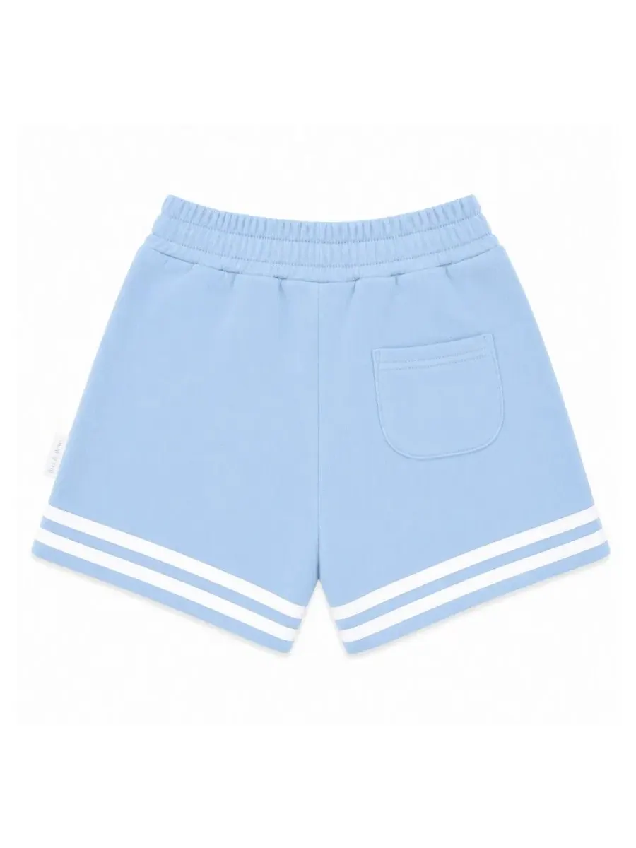 Шорты с полосками Varsity Navy Bits & Bows — изображение 3 из 4, синий/белый