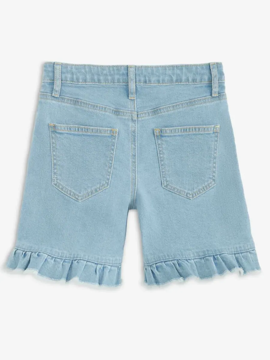 Джинсовые шорты-миди с оборками по низу для девочек 5-20 лет Epic Threads, Sailor Wash — изображение 6 из 6