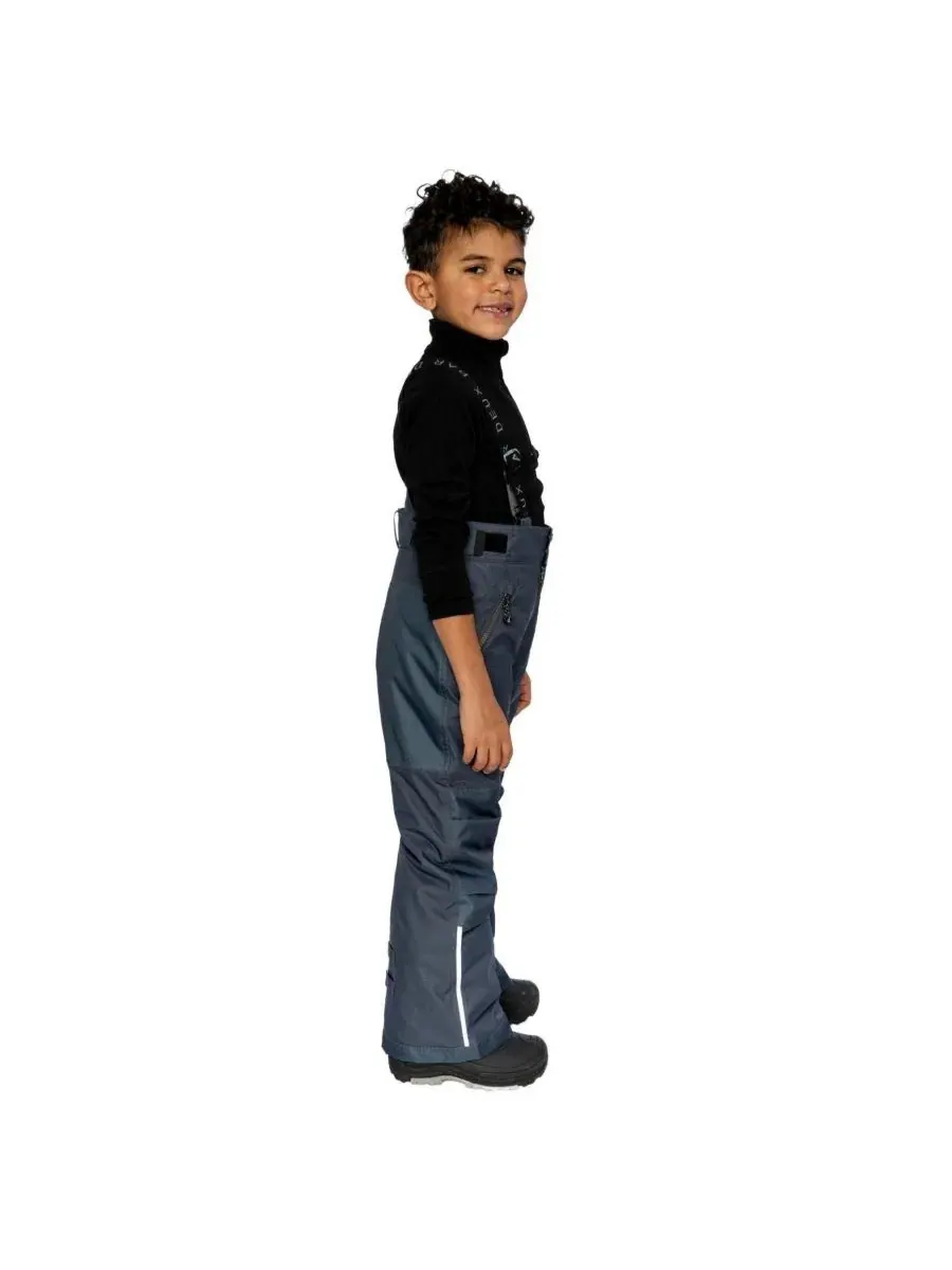 Зимние снежные брюки с подтяжками и защитой от снега, модель Play Snow Pants Deux par Deux — изображение 3 из 6, темный серый