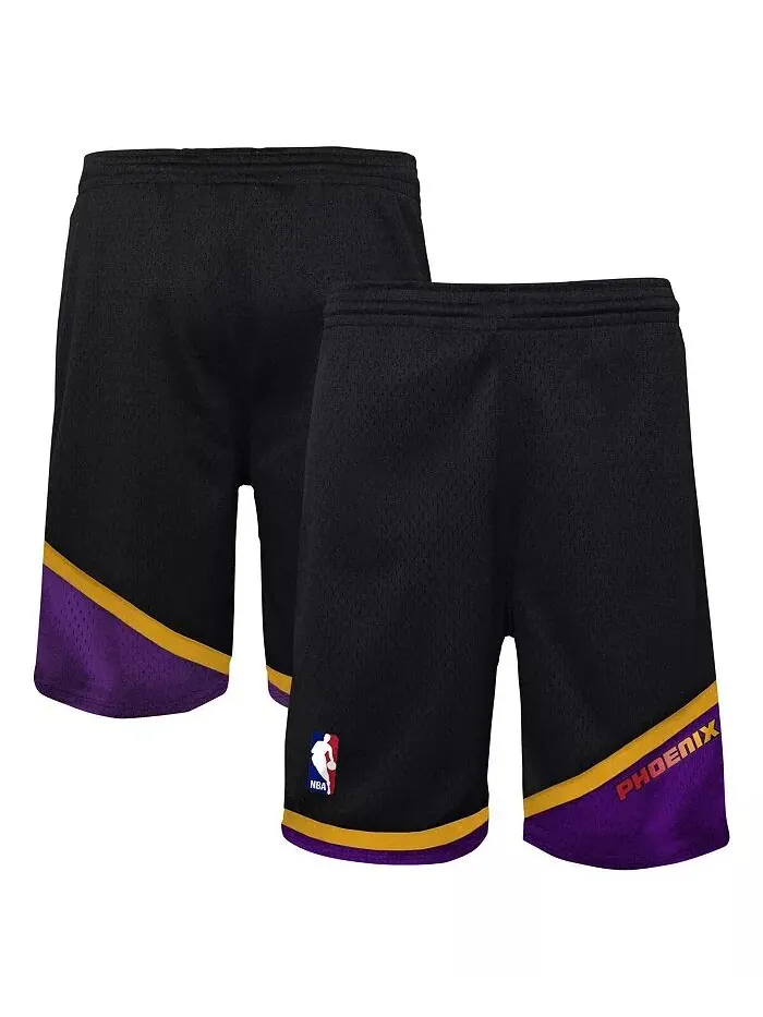 Шорты Swingman для больших мальчиков и девочек Black Phoenix Suns Hardwood Classics Mitchell & Ness
