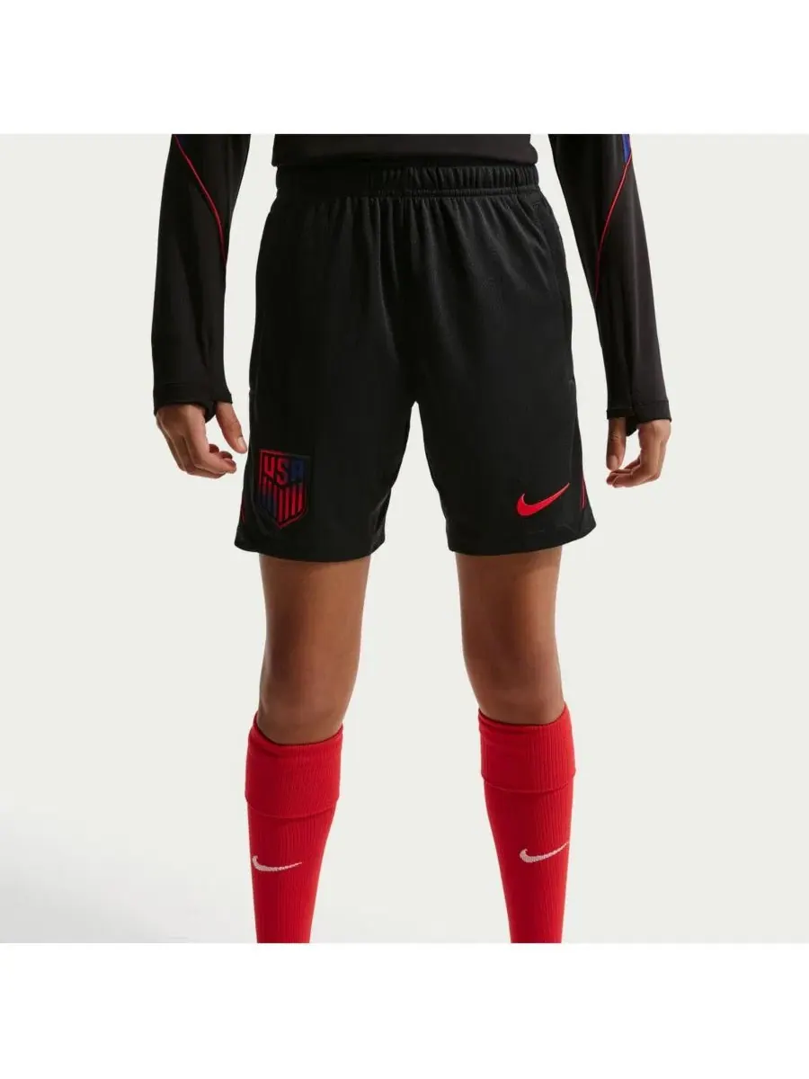 Черные шорты USMNT 2026 Strike Dri-FIT для мальчиков и девочек Nike