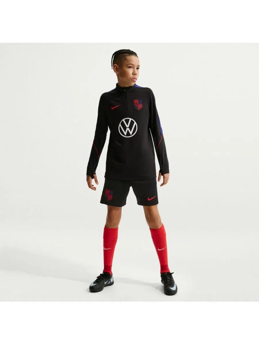 Черные шорты USMNT 2026 Strike Dri-FIT для мальчиков и девочек Nike — изображение 3 из 5, черный