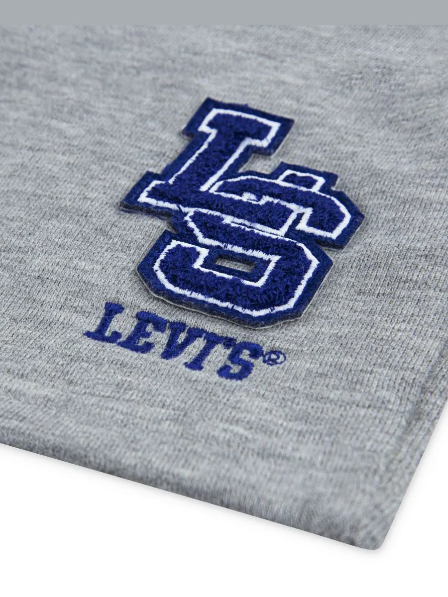 Детские шорты с монограммой, размеры 2T-7X Levi's — изображение 3 из 3, серый