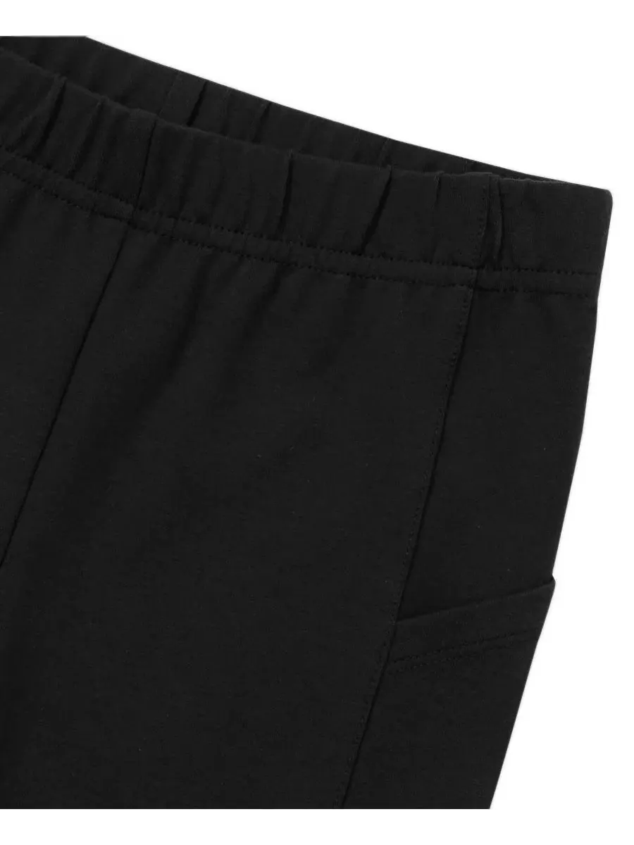 Шорты велосипедные с карманами Tough Cotton, модель Girls Tough Cotton Bike Short with Pockets — изображение 2 из 3, черный