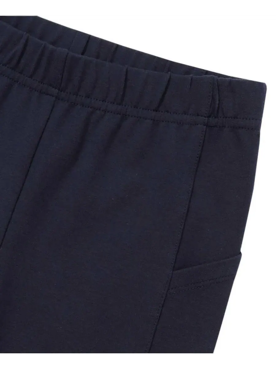 Детские шорты из плотного хлопка с карманами Tough Cotton Bike Shorts Lands' End — изображение 2 из 3