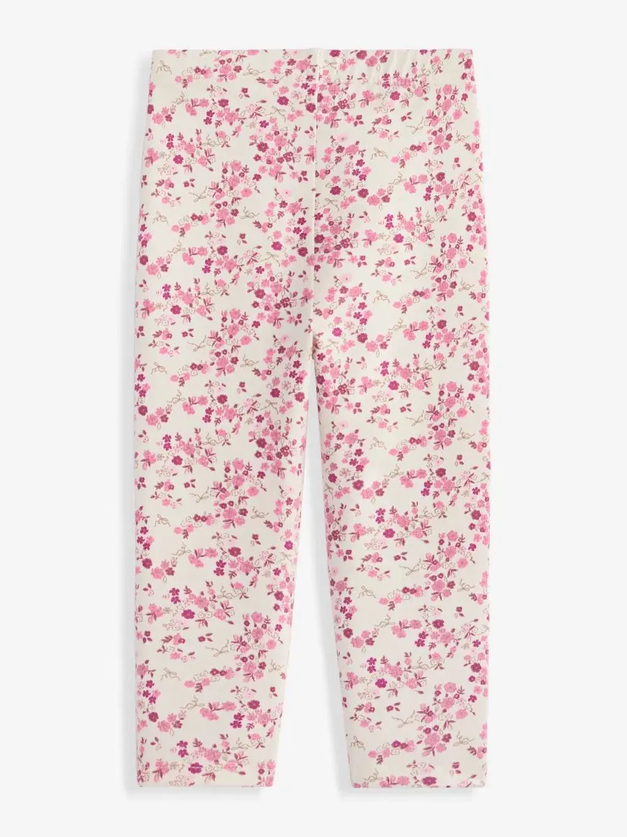 Леггинсы с принтом, модель Mix and Match Floral-Print First Impressions — изображение 2 из 3, слоновая кость