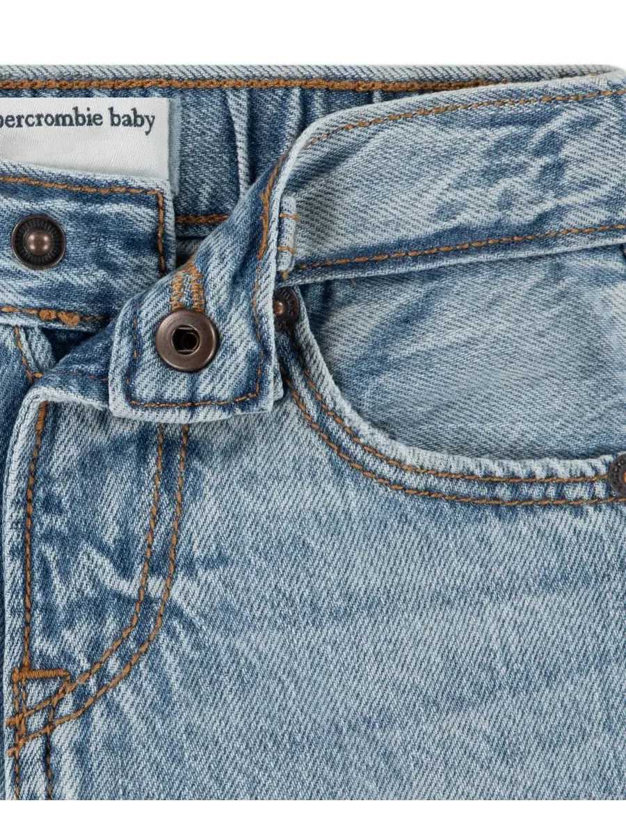 Джинсы мешковатые с эффектом потертости Baby Boys' Destroyed Baggy Jeans abercrombie kids, Drip — изображение 3 из 4