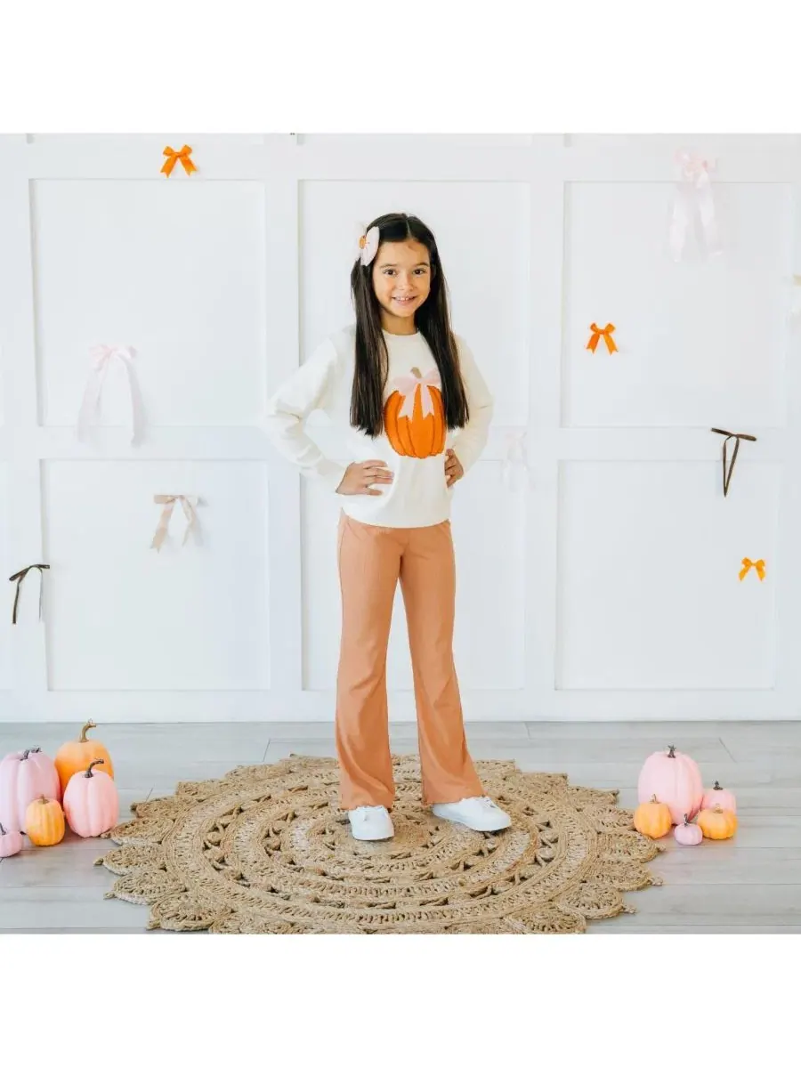 Леггинсы с клешем Burnt Orange Sweet Wink — изображение 4 из 5, оранжевый