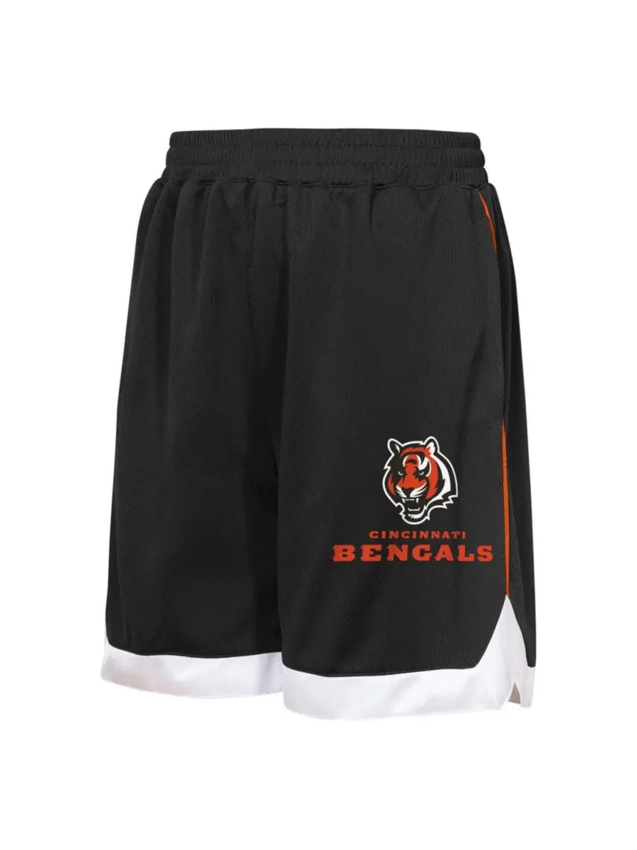 Детские шорты с принтом All Star Mesh Black Cincinnati Bengals Outerstuff — изображение 3 из 3, черный